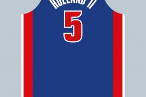 活塞新星霍兰改穿5号！球衣原主人是马利克-比斯利